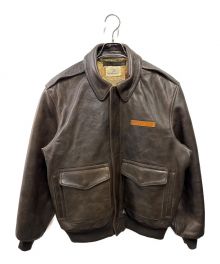 AVIREX（アヴィレックス）の古着「A-2 FLIGHT JACKET」｜ブラウン