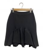 BOTTEGA VENETAボッテガベネタ）の古着「knit skirt」｜ブラック