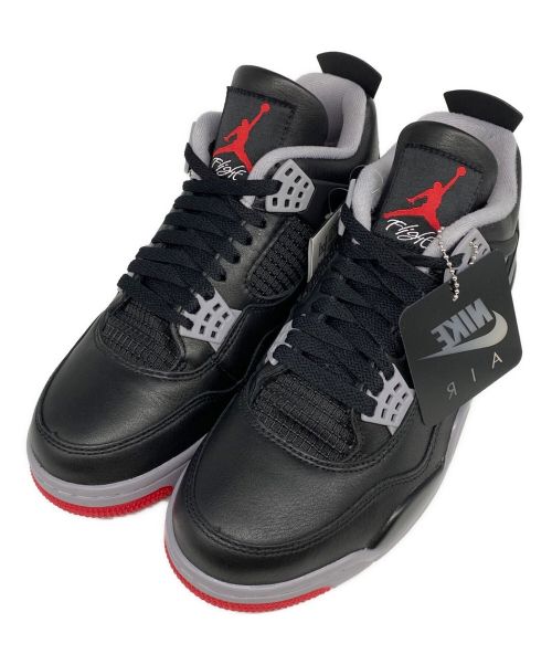 NIKE（ナイキ）NIKE (ナイキ) AIR JORDAN 4 RETRO ブラック サイズ:US8 未使用品の古着・服飾アイテム