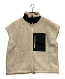 DESCENTE×ZUCCA（デサント×ズッカ）の古着「ボアフリースベスト」｜アイボリー