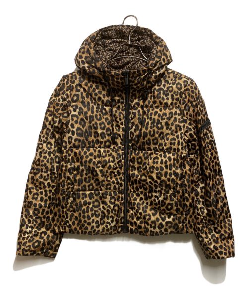 MICHAEL KORS（マイケルコース）MICHAEL KORS (マイケルコース) Reversible Leopard and Logo Quilted Puffer Jacket ブラウン サイズ:XSの古着・服飾アイテム