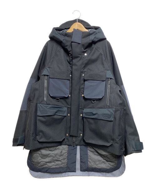 WHITE MOUNTAINEERING（ホワイトマウンテ二アニング）WHITE MOUNTAINEERING (ホワイトマウンテ二アニング) SAITOS & GOER-TEX INFINIUM 3WAY MOUNTAIN PARKA ブラック サイズ:1の古着・服飾アイテム