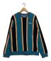 SUPREME（シュプリーム）の古着「Vertical Striped Pique Crewneck Teal」｜ブルー