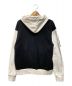 FenG CHen WANG (フェンチェンワン) FRENCH TERRY PANELLED HOODIE ブラック×ホワイト サイズ:XXS：8000円