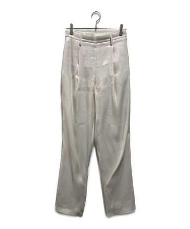 【中古・古着通販】hatra (ハトラ) Liquid Shape Trousers ホワイト 