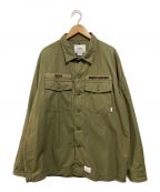 WTAPSダブルタップス）の古着「BUDS / LS / COTTON. TWILL」｜カーキ