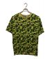 A BATHING APE（アベイシングエイプ）の古着「ABC Camo Ape Head One Point T-Shirt」｜ベージュ