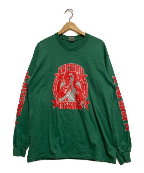 SUPREME（シュプリーム）SUPREME (シュプリーム) Hysteric Glamour (ヒステリックグラマー) L/S Tee グリーン サイズ:Lの古着・服飾アイテム