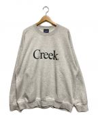 Creekクリーク）の古着「Logo Crewneck Sweatshirt」｜グレー