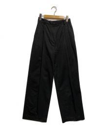 TODAYFUL（トゥデイフル）の古着「Tuck Twill Trousers」｜ブラック