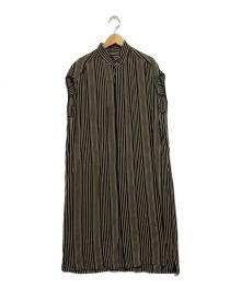 TODAYFUL（トゥデイフル）の古着「Georgette Stripe Shirts」｜ブラウン