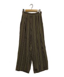 TODAYFUL（トゥデイフル）の古着「Georgette Stripe Trousers」｜ブラウン