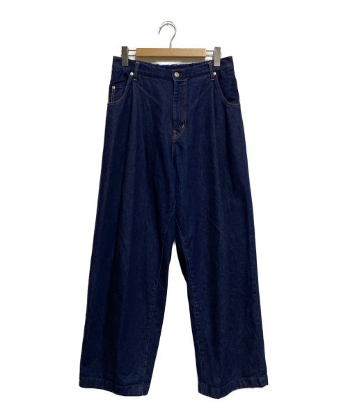 NEON SIGN（ネオンサイン）NEON SIGN (ネオンサイン) Wide denim slacks インディゴ サイズ:48の古着・服飾アイテム