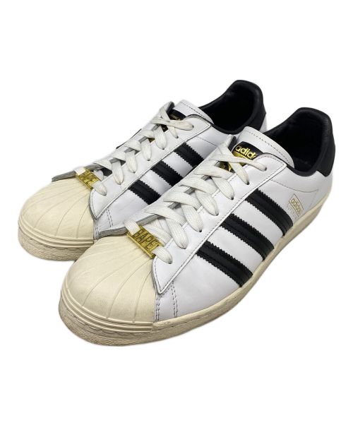 adidas（アディダス）adidas (アディダス) A BATHING APE (アベイシングエイプ) Superstar 80s ホワイト サイズ:US10の古着・服飾アイテム