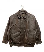 CLELクレイル）の古着「Vintage Design Fake Leather Blouson」｜ブラウン