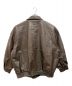 CLEL (クレイル) Vintage Design Fake Leather Blouson ブラウン サイズ:L：9000円