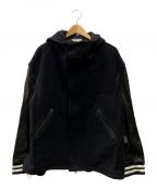 Name.ネーム）の古着「HOODED STADIUM JACKET」｜ブラック