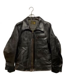 LUA×Y'2 leather（ルア×ワイツーレザー）の古着「LIMITED EDITION HORSE HIDE JACKET」｜ブラック