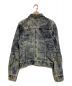 ISSEY MIYAKE (イッセイミヤケ) Rose Embossed Paneled Denim Jacket インディゴ サイズ:2：15000円