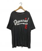 DSQUARED2ディースクエアード）の古着「プリントTシャツ」｜グレー