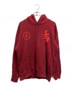 WIND AND SEAウィンド アンド シー）の古着「Y&S WDS CUSTOM HOODIE」｜レッド