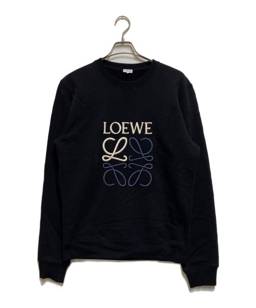 LOEWE（ロエベ）LOEWE (ロエベ) アナグラム レギュラーフィット スウェットシャツ ブラック サイズ:Lの古着・服飾アイテム