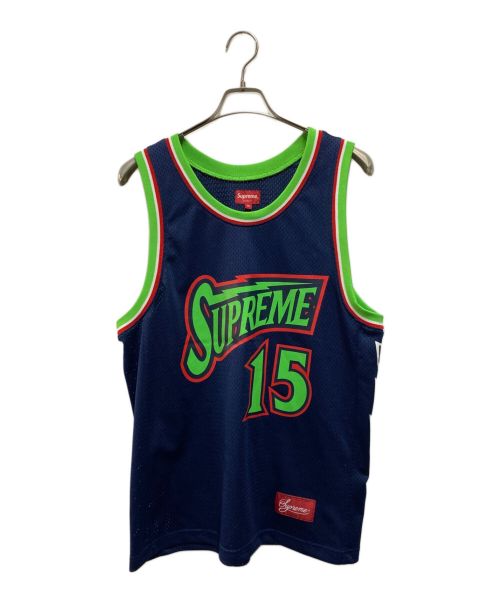 SUPREME（シュプリーム）SUPREME (シュプリーム) Bolt Basketball Jersey ネイビー サイズ:Mの古着・服飾アイテム