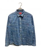 SUPREMEシュプリーム）の古着「Dimensions Logo Denim Shirt」｜インディゴ