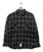 NEIGHBORHOOD×WIND AND SEAネイバーフッド×ウィンド アンド シー）の古着「OMBRE CHECK SHIRT LS」｜オリーブ