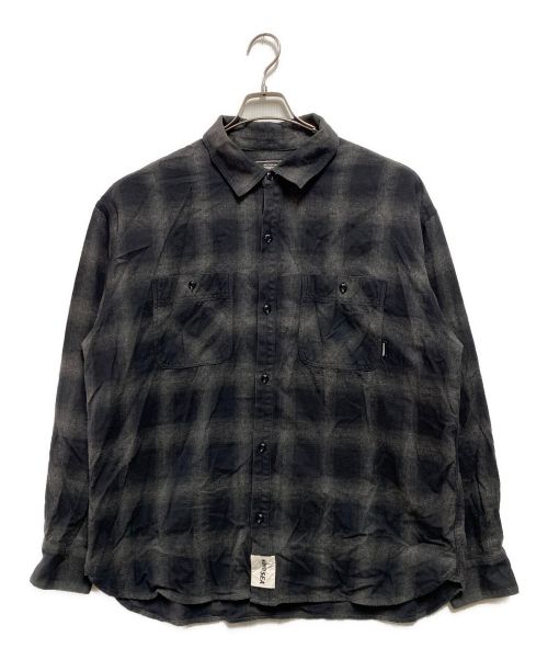 NEIGHBORHOOD（ネイバーフッド）NEIGHBORHOOD (ネイバーフッド) WIND AND SEA (ウィンダンシー) OMBRE CHECK SHIRT LS オリーブ サイズ:XLの古着・服飾アイテム