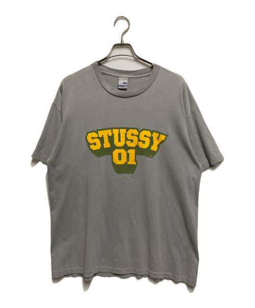 stussy（ステューシー）stussy (ステューシー) 90'sプリントTシャツ グレー サイズ:XLの古着・服飾アイテム