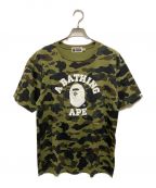 A BATHING APEアベイシングエイプ）の古着「1st Camo College Tee」｜グリーン