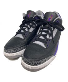 NIKE（ナイキ）の古着「Air Jordan 3 Retro "Black/Court Purple"」｜パープル