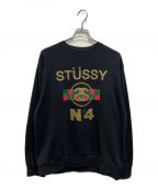 stussyステューシー）の古着「スウェット」｜ブラック