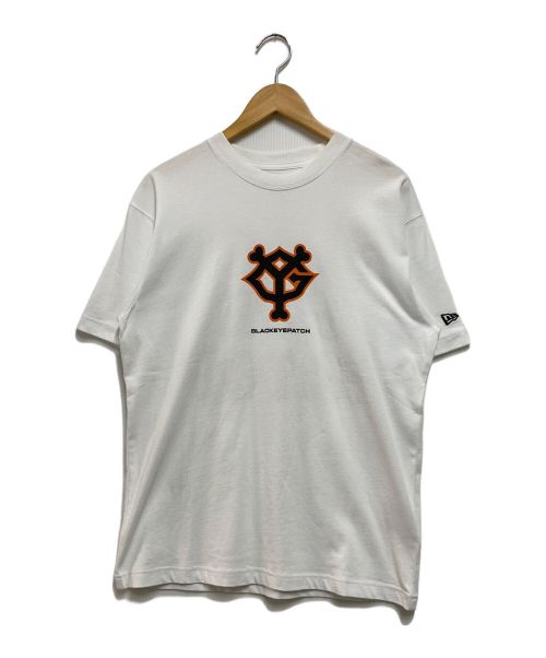 New Era（ニューエラ）New Era (ニューエラ) BlackEyePatch (ブラックアイパッチ) GIANTS (ジャイアンツ) コラボプリントTシャツ ホワイト サイズ:Мの古着・服飾アイテム