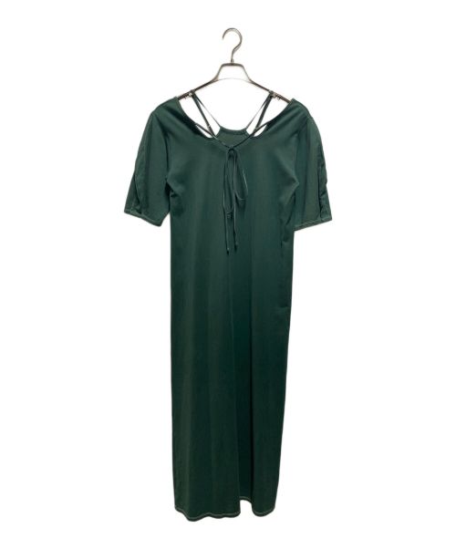 MURRAL（ミューラル）MURRAL (ミューラル) Ivy halfsleeve dress グリーン サイズ:1の古着・服飾アイテム