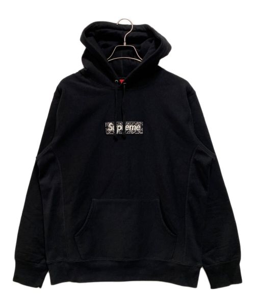 SUPREME（シュプリーム）SUPREME (シュプリーム) Bandana Box Logo Hooded Sweatshirt ブラック サイズ:Lの古着・服飾アイテム