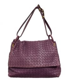 BOTTEGA VENETA（ボッテガベネタ）の古着「イントレチャートワンショルダーバッグ」｜パープル