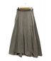 ATON（エイトン）の古着「HAND DYE NYLON TUCK FLARED SKIRT」｜グレー