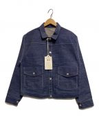 LEVI'S VINTAGE CLOTHINGリーバイス ビンテージ クロージング）の古着「1879 プリーツブラウス ORGANIC リジッド」｜インディゴ