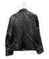 DIESEL (ディーゼル) シングルライダースジャケット ブラック サイズ:L：18000円