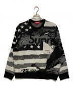 SUPREMEシュプリーム）の古着「Digital Flag Sweater」｜グレー