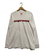 SUPREMEシュプリーム）の古着「CHROME LOGO L/S TOP」｜ホワイト