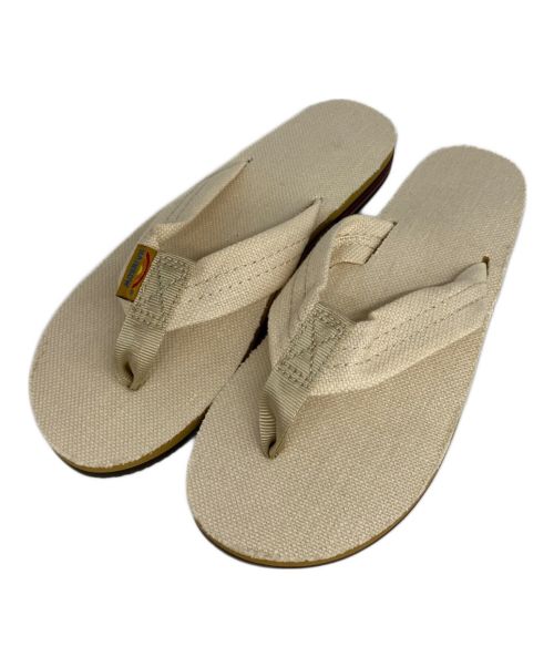 RAINBOW SANDALS（レインボーサンダル）RAINBOW SANDALS (レインボーサンダル) ビーチサンダル ベージュ サイズ:UK4.5の古着・服飾アイテム