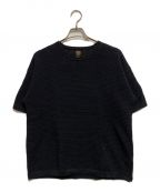 BATONERバトナ―）の古着「THE SUMMER KNIT T-SHIRT」｜ブラック