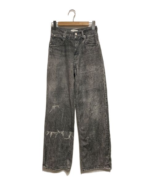 Ameri VINTAGE（アメリヴィンテージ）Ameri VINTAGE (アメリヴィンテージ) TROMPE L′OEIL DENIM PANTS ブラック サイズ:26の古着・服飾アイテム