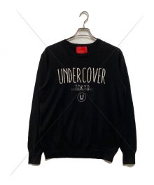 UNDERCOVER（アンダーカバー）の古着「ロゴニットセーター」｜ブラック