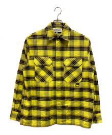 LOEWE（ロエベ）の古着「CHECK OVERSIZED SHIRTS」｜イエロー