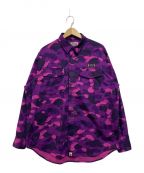 A BATHING APEアベイシングエイプ）の古着「Color Camo CPO Shirt」｜パープル