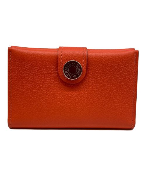 HERMES（エルメス）HERMES (エルメス) RMS CARD HOLDER オレンジの古着・服飾アイテム